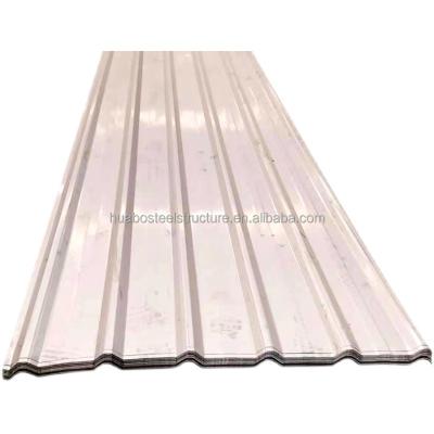 China Cheap Warehouse Zinc Coated Colored Roofing Corrugated Steel Sheet Metal Roofing For Sale for sale