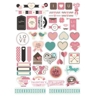 China Decorative valentine's day die cut card shapes for sale