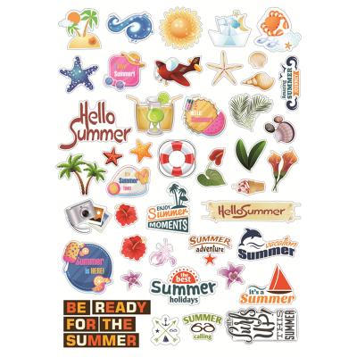 China Summer Holiday Decorative Paper Die Cuts Card For DIY for sale