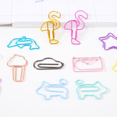 China Custom Different Shape Paper Clip Wrap Diamond Shaped Cute Colored Mini Clip Paper Clips Marker Clips for sale