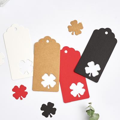 China 100 Pcs Viable /pack High Quality Hard Paper Blank Hang Tag Labels for sale