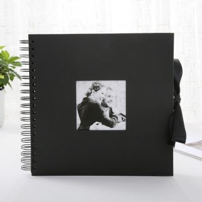 China Europe 8 inch / 10 inch / 12 inch Black Photo Album Scrapbook Album for Pictures for sale