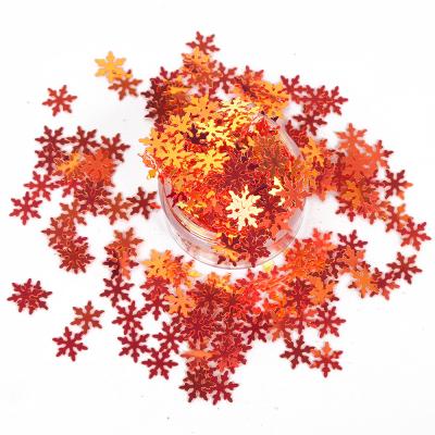 China Flat Abrasion Resistance Snowflake Sequin Craft Mix Sequin Panel Decoration for sale