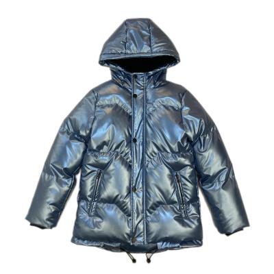 China Custom Winter Shiny Windproof Clothing Children Boy Jacket Anti-wrinkle YAJIANUO Factory Bubble Jacket Waterproof Jacket for sale