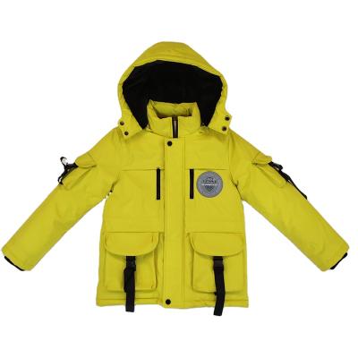 China New Fashion Custom Multi Pocket Quilted Detachable Hooded Baby Kids Clothes Toddler Jacket YAJIANUO Boy Clothes for sale