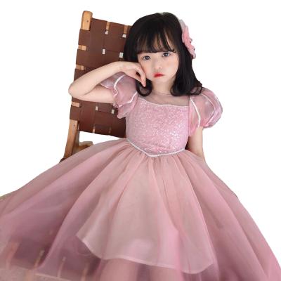 China YAJIANUO Factory Little Baby Girl's Breathable Cute Pink Mermaid Dress Sleeveless Sleeveless Change Princess Dress for sale