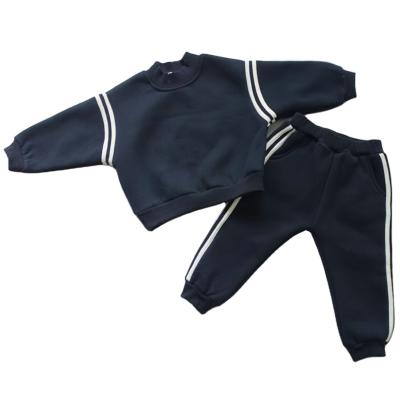 China YAJIANUO Casual Wholesale Babies Clothing Set Solid Children's Sports Suit Kids Spring Tracksuits for sale