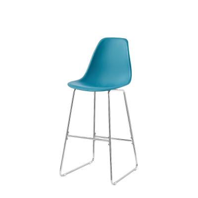 China European Plastic Seat Bar Stool Height Chairs Wear Resistant Commercial Furniture for sale