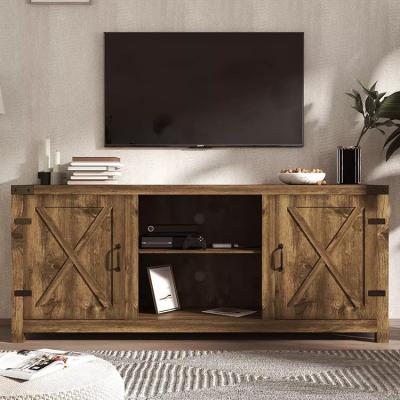 China Farmhouse Entertainment Center TV Stand Luxury Modern Cabinet TV Console for sale