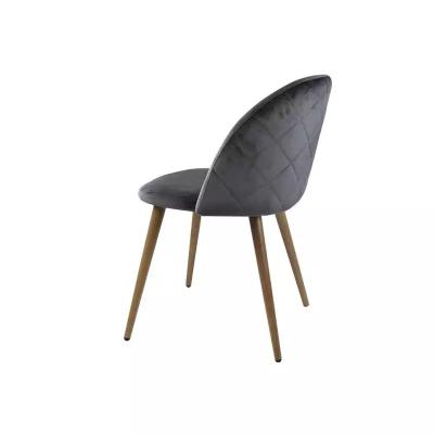 China Unbedeutendes Gewebe Grey Dining Chairs 47*48*78*45cm helles Grey Velvet Dining Chairs zu verkaufen