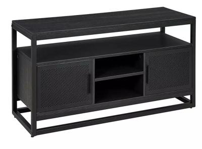 China Black Modern Bedroom TV Cabinet OEM Approved Solid Pine Wood for sale