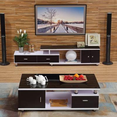 China Scratch Resistant Home Centre Coffee Table TV Cabinet Set ISO 9001 Approved for sale