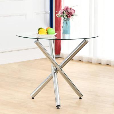 China La mesa de centro moderna americana 20.4kg del metal moderó la mesa de centro superior de cristal en venta