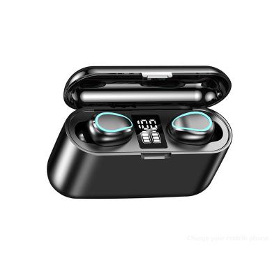 China Mini Wholesale New F9 Genuine Wireless Earbuds Headset Headphone Earbuds With Powerbank 2000mAh Wireless Earphone Earbuds for sale