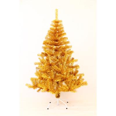 China Popular Type New Color Christmas Tree Fire Proof Decoration Pet Gold Christmas Tree New Christmas Tree for sale