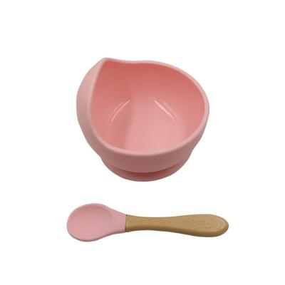 China Durable Portable Children Eating Colorful Waterproof Safety With Suction Tableware Spoon Set Baby Food Bowl for sale