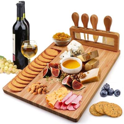 China Sustainable Household Eco Friendly Kitchen Tools Dessert Knife Panels Cheese Cutting Board High Quality Set for sale