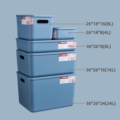 China Customized Plastic Stackable High Quality Flexible Square Plastic Clothes Desktop Bedroom Storage Box for sale