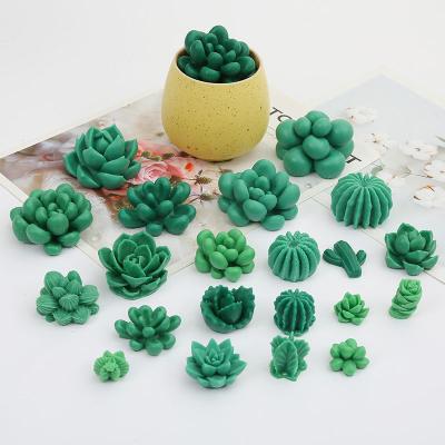 China Viable Single Mold Household Silicone Making Factory Tools Succulent Bedroom Custom Decoration Candle Molds for sale