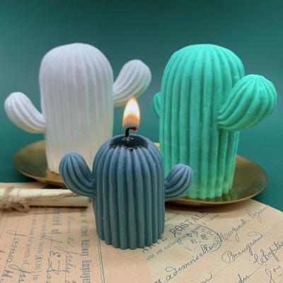 China High quality bionic super viable life decoration cactus molds can be made by yourself candle mold for sale