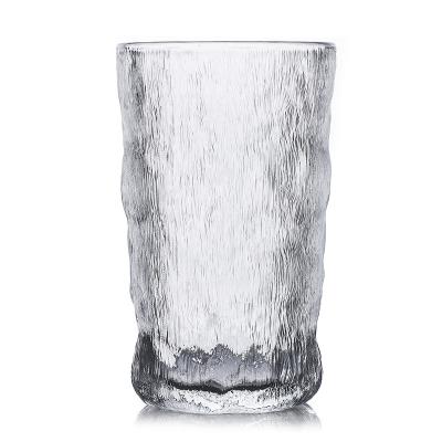 China Customized durable crystal beer glass round and smooth/smooth and stable hot sale handmade glacier bar promotion gifts bright color value for sale