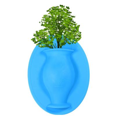 China Home.Restaurant.Bar.Hotel. 2021 Super Markets Promotions Silicone Vase Silicone Flower Vase Plant Flower Pot NEW With Strong Suction Cup Flower Vase for sale