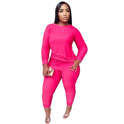 China Chinese Manufacturer Thick O-Neck Elasticity Top High Elastic Women's Loungewear Knitted Ladies Loungewear for sale