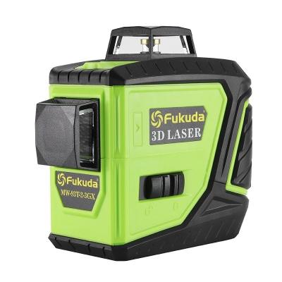 China Green Fukuda 3D Self-Leveling 360 Degree Horizontal&Vertical 12 Lines 3d Laser Level / fukuda 3D Level fukuda 360 Level 28*21*16 for sale