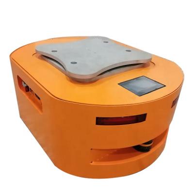 China Hot Selling Material Handling AGV Auto Guide Vehicle Robot Magnetic Navigation Lifting AGV For Factory. for sale