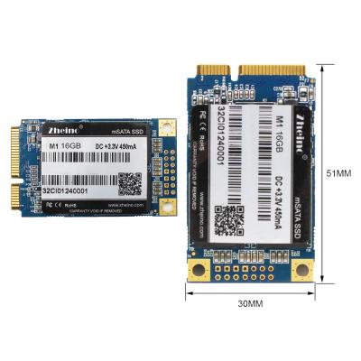 China 16GB Internal Hard Drive Disk , M1 MLC Flash For Server mSATA 3 SSD for sale