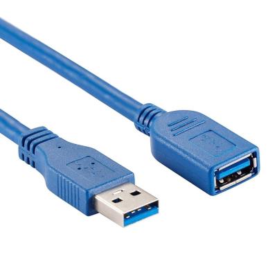 China Blue Desktop Extension Cable AM To AF 5M With Data Transfer 5 Gbps for sale