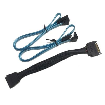 China Hard Disk Drive Sata Extension Cable 15Pin Male For Computer Data Transfer for sale