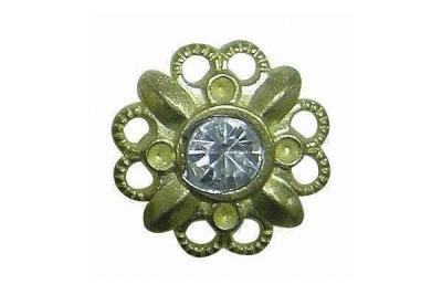 China Plastic Rhinestone Custom Snap Buttons Clothing Sunflower Shoes Accessories for sale