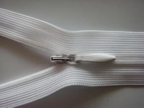 China Close End Nylon Separating Invisible Zipper No.3 white For Shoes for sale