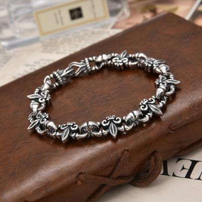 China Men's Retro Thai Silver Anchor Bracelet Original Design for Hip Hop Hand Jewelry for sale