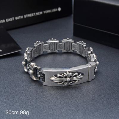 China Multi-Element Creative Design Thai Silver Men's Big Bracelet with 925 Sterling Silver for sale