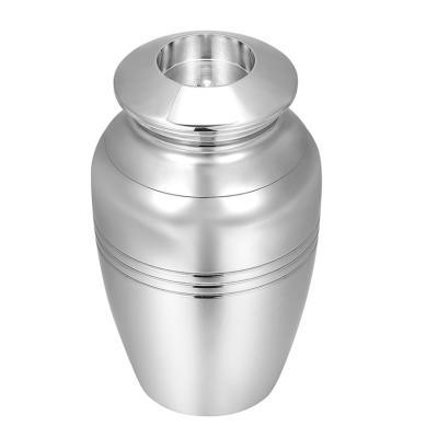 China Unique Designs Stainless Steel Candle Holder Cremation Urn for Ashes Keepsake Jewelry for sale