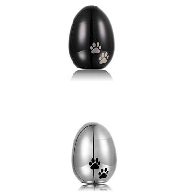 China 316L Stainless Steel Pet Ashes Urn Egg Shape 8 Year's Experience Excellent 4 Colors for sale