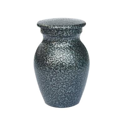 China Unique Designs Frosted Texture Aluminum Alloy Urn Human Pet Metal Urn 53*35mm Decoration for sale