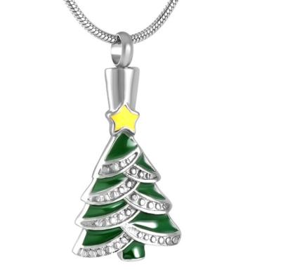 China Jewelry Type Pendants or Charms Classic Christmas Tree Pendant Stainless Steel Necklace for sale