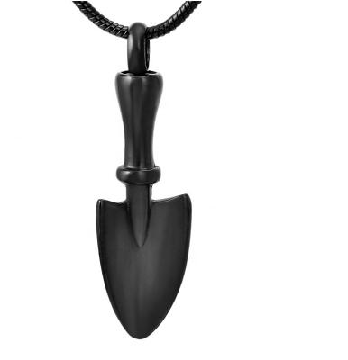 China Shovel Shape Stainless Steel Cremation Necklace for Ashes CLASSIC Style Keepsake Pendant for sale