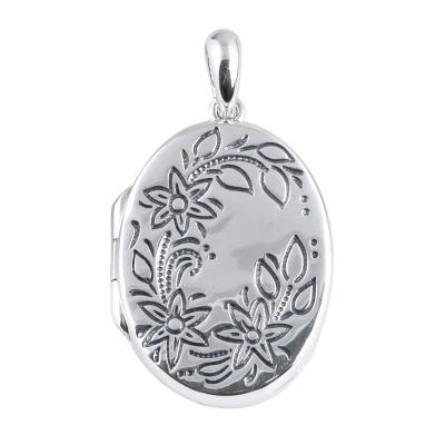 China Women's Fashion Oval Gawu Box Pendant S925 Silver Vintage Thai Silver Charm Pendants for sale