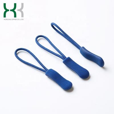 China Custom Nickel Free Personalized Cheap Custom Embossed Logo Rubber Zipper Puller for sale