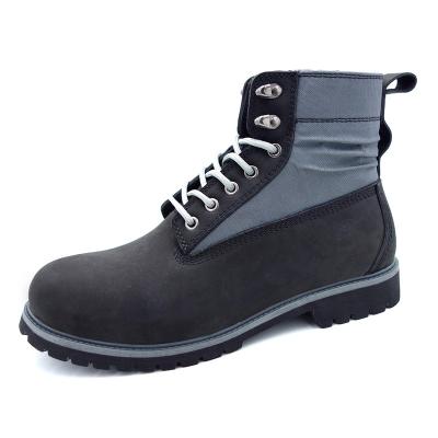 China Goodyear Woodland Toe Nubuck Anti-Static Cow Leather Steel Rubber Soles Welted Goodyear Safety Shoes for sale