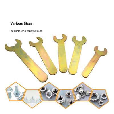 China Wholesale High Quality Hexagon Steel 10mm 12mm Wide Open Spanner 10mm 12mm Spanner for sale