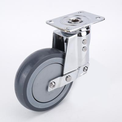 China swivel & Spring Brake 3inch 4inch 5inch Shock Abosrding TPR Caster Wheel for sale