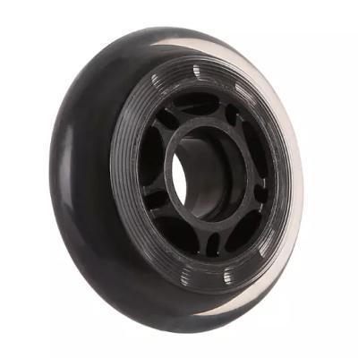 China Single Wheel 3inch Furniture PU Transparent Roller Blade Wheel for sale