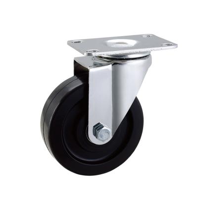 China swivel & 75mm 100mm Wheel Rigid Heavy Duty 125mm Industrial Rubber Caster for sale