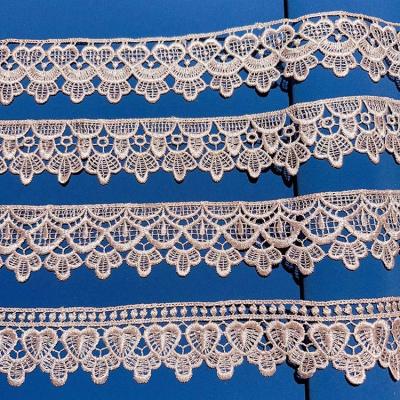 China Viable Wholesale Lace Fabric Trimming Width Lace Glue Ribbon Embroidered Net Lace Trim For Sewing for sale