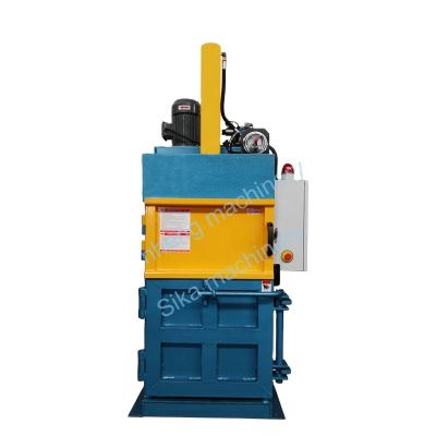 China Carton Vertical Mini Waste Paper Plastic Baling Machine Hydraulic Baler Machine for sale